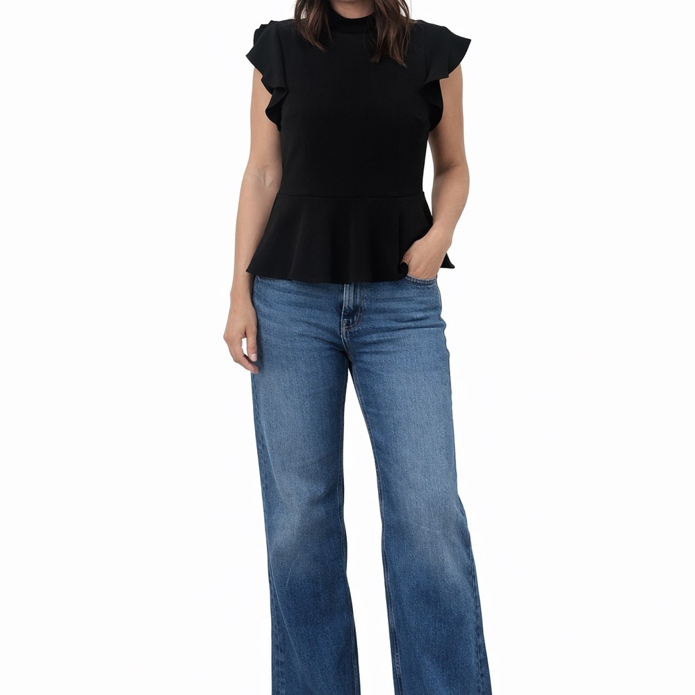 Women's Black Peplum
